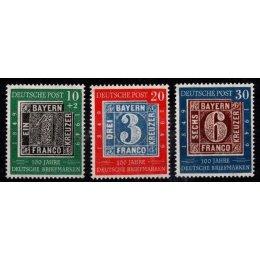 1949 - Vesttyskland - AFA 1076-78 - Komplet sæt - Postfrisk.